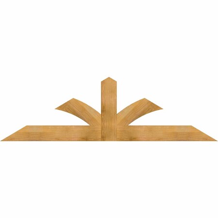 Ekena Millwork Richland Rough Sawn Timber Gable Bracket, Western Red Cedar, 84"W x 24"H x 2"D x 6"F, 7/12 Pitch GBW084X24X0206RIC00RWR